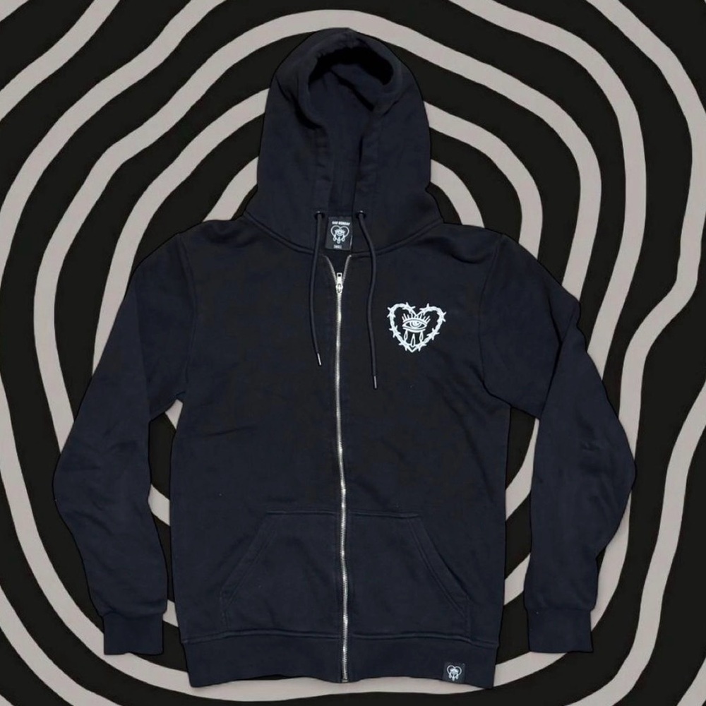 Bad Monday Black Zip-Up Hoodie